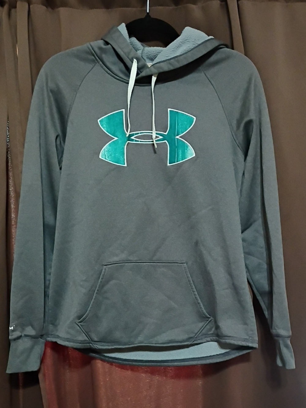 Under Armour Women’s Gray Hoodie with Teal Logo